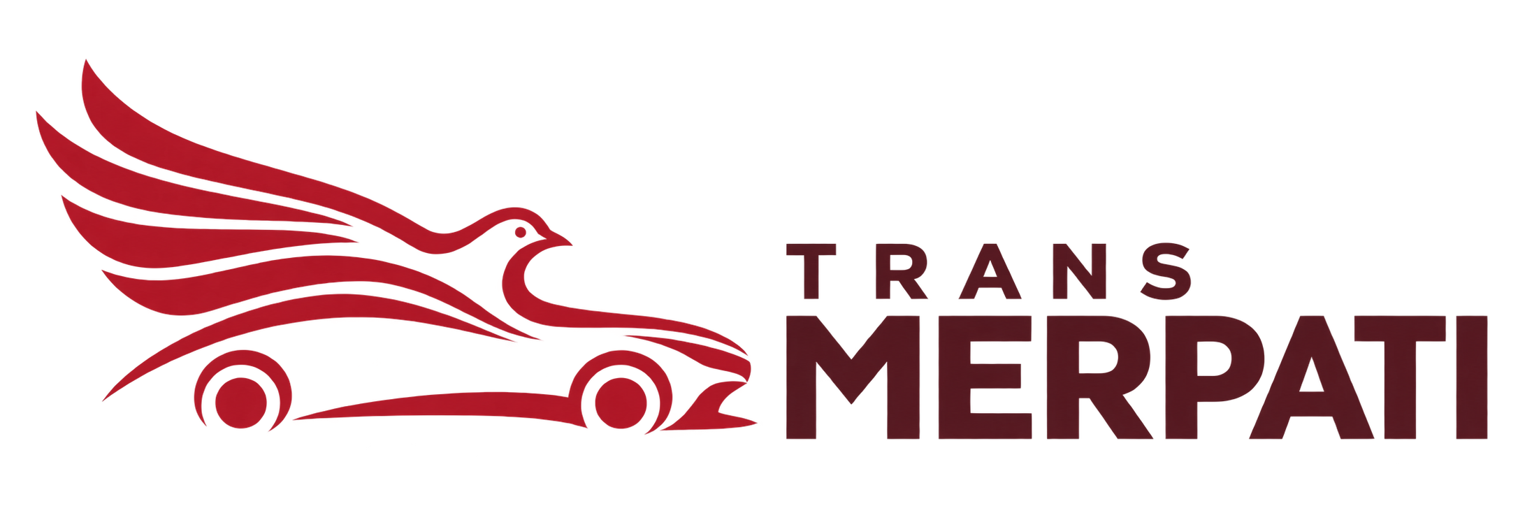 Trans Merpati — logo merpati dan mobil